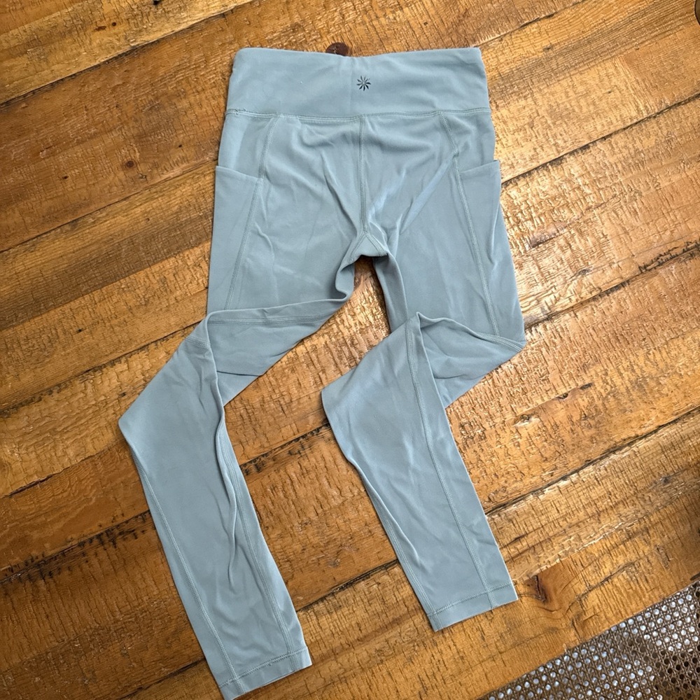 Athleta Girl high rise Stash Your Treasures light Green-Blue Legging